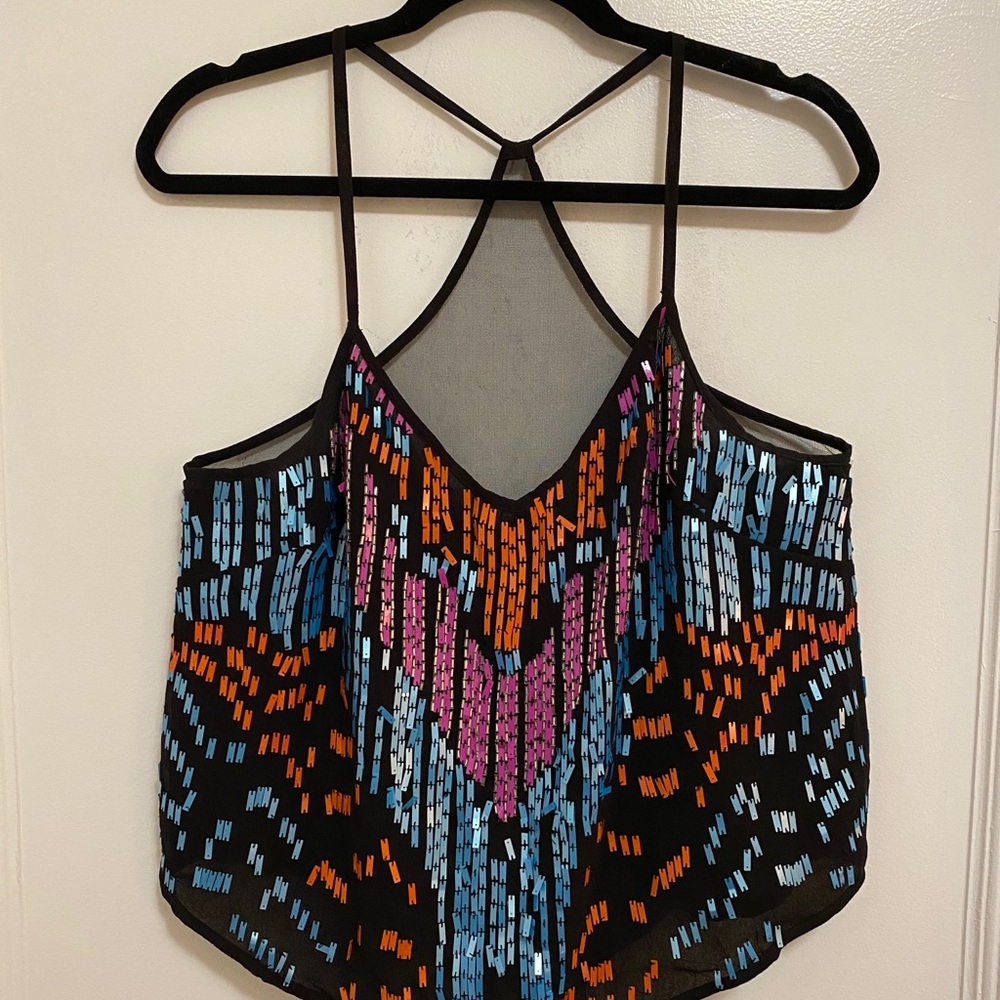South Moon Under Sequined Racerback Tank top